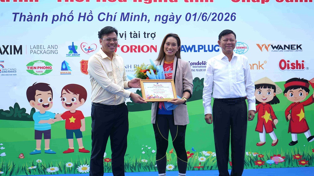 Tân Hiệp Phát là doanh nghiệp đồng hành cùng Quỹ Bảo trợ trẻ em Bình Dương từ nhiều năm nay - Ảnh: THP