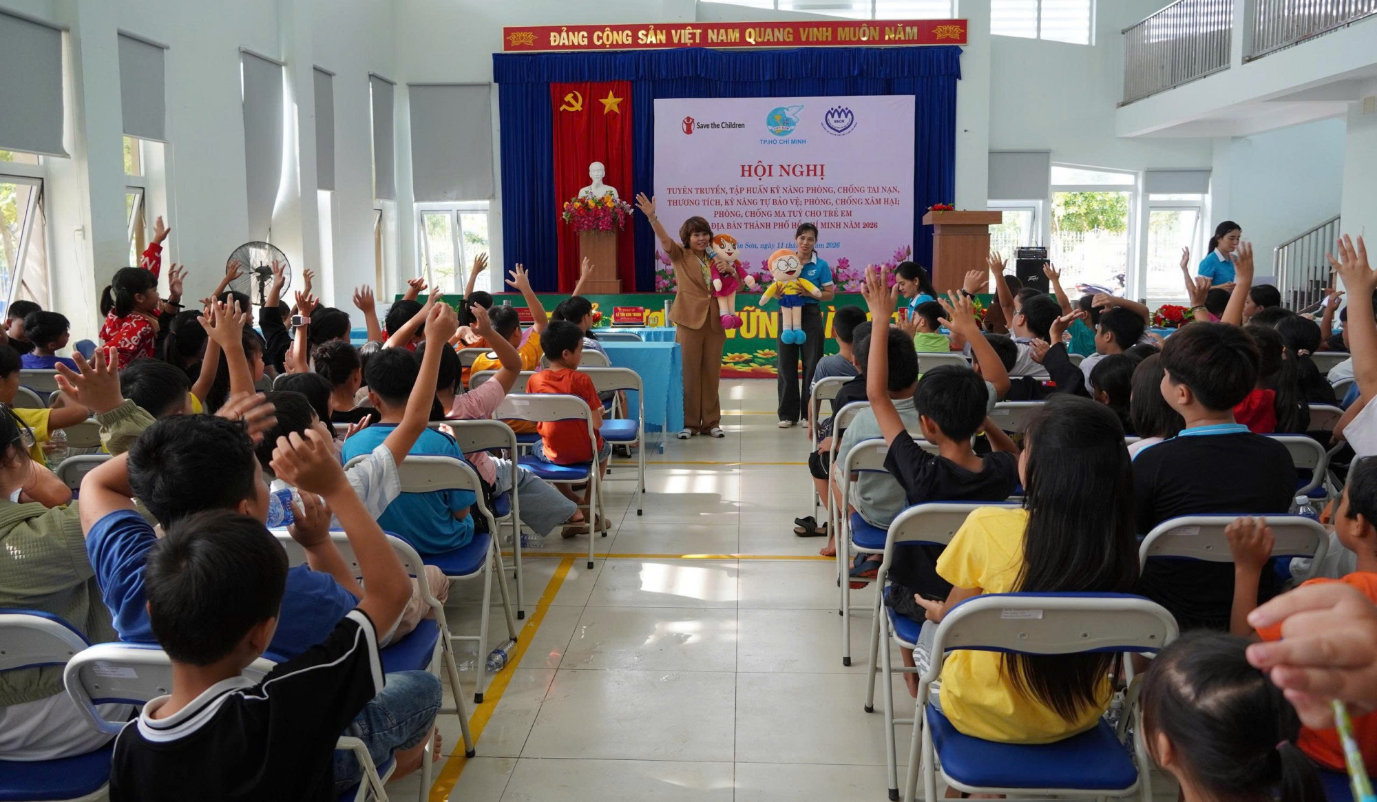 Hội nghị thu hút nhiều trẻ em tham dự - Ảnh: T.Vân 