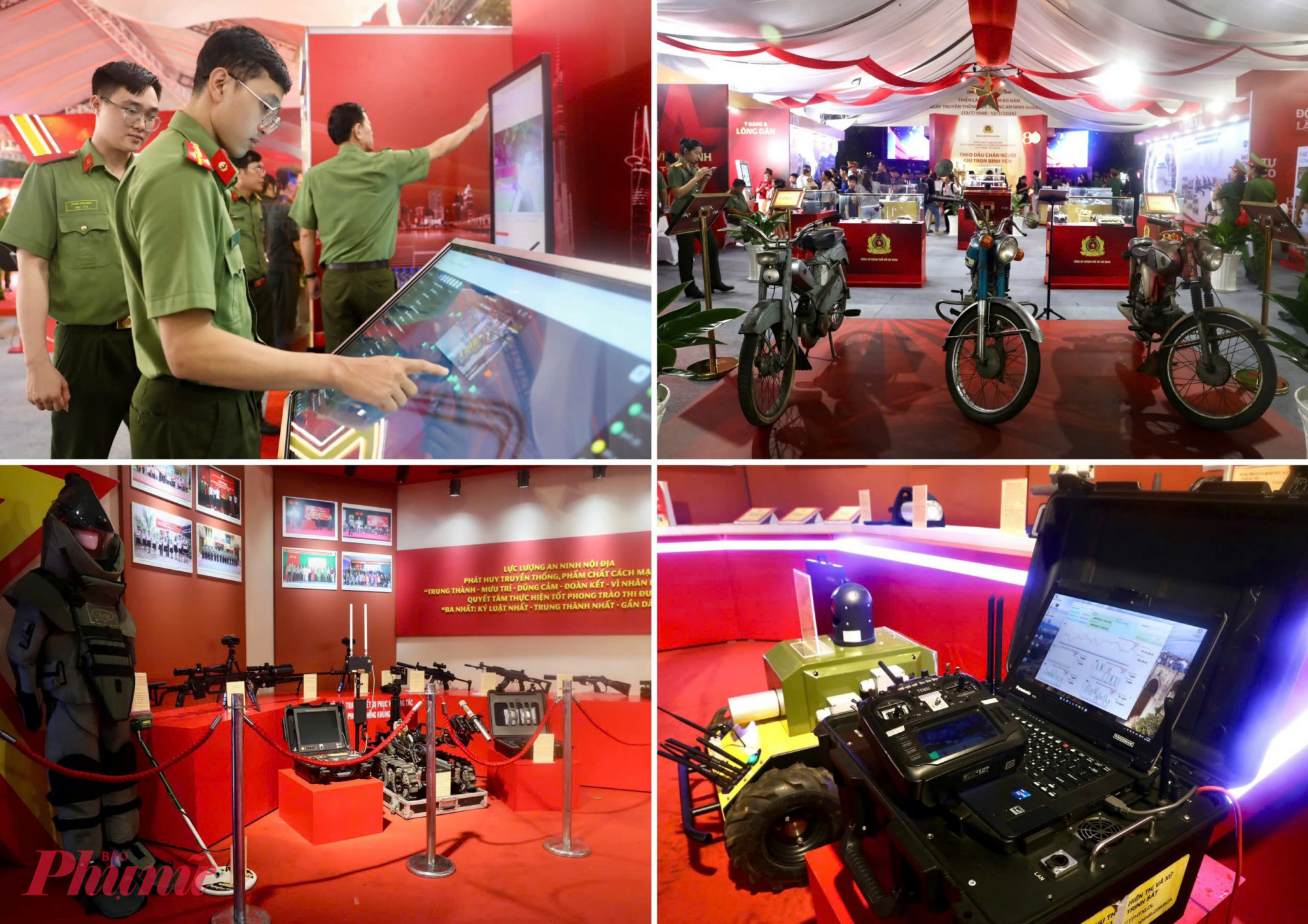Không gian trưng bày tại triển lãm 