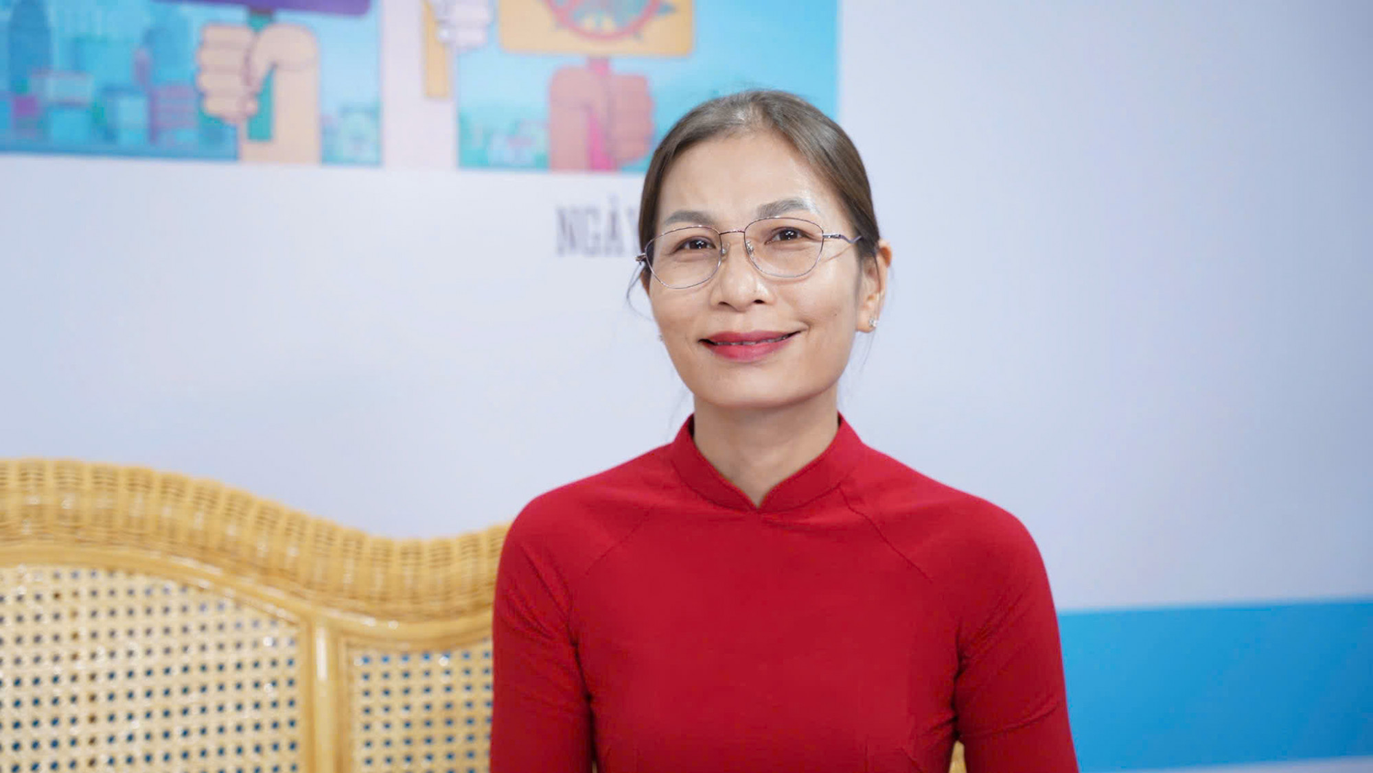 Bà Nguyễn Thị Kim Hoàng - Chủ tịch Hội LHPN xã Tân Vĩnh Lộc 
