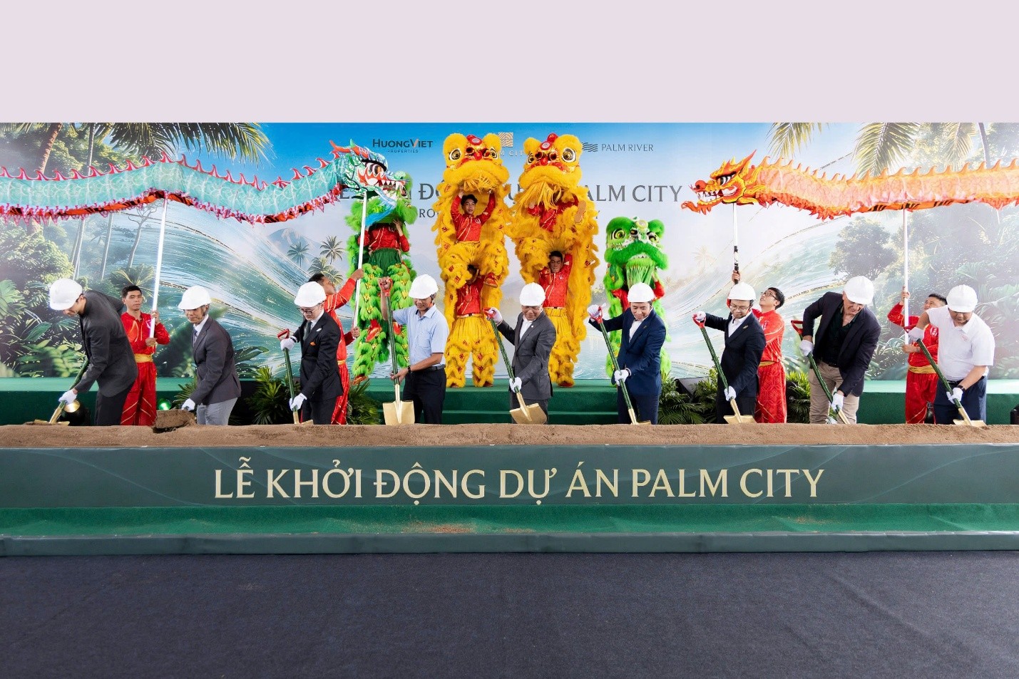 Nghi thức khởi công dự án - Ảnh: M.H