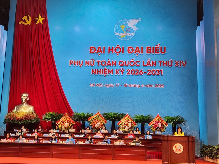 Hiến kế từ Đại hội Phụ nữ toàn quốc: Đổi mới giám sát, giữ gìn bản sắc và bảo đảm an sinh Bà Nguyễn Phương Mai trình bày tham luận - Ảnh: T.A