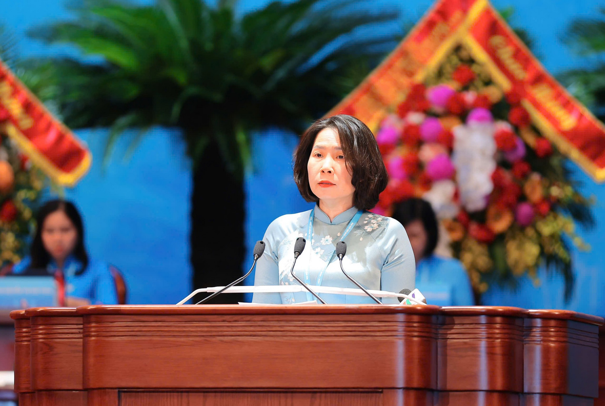 Điểm tựa gia đình cũng là một nửa nguồn lực của khát vọng lớn đại biểu Lê Kim Anh, Chủ tịch Hội Liên hiệp Phụ nữ thành phố Hà Nội. Ảnh: Hoàng Toàn