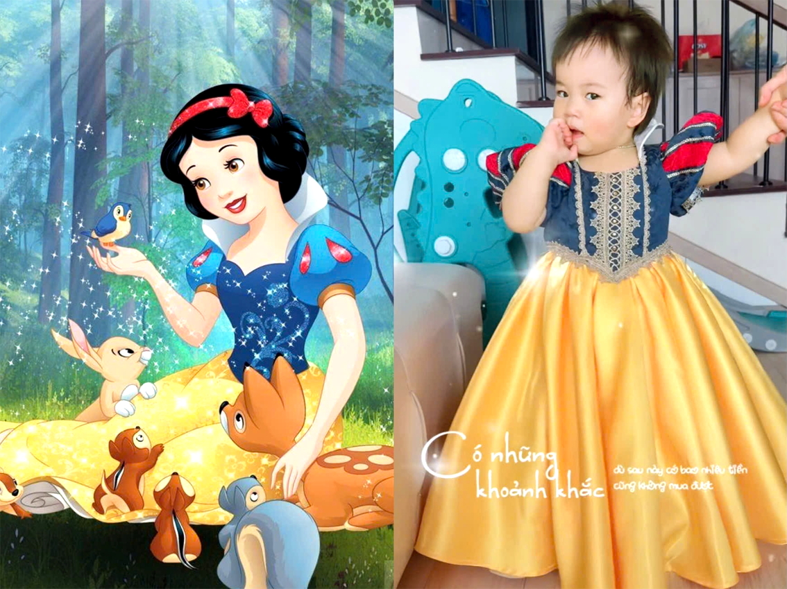 Đến nay, chị Trang đã hoàn thành 6/100 chiếc váy cho con - Ảnh do nhân vật cung cấp