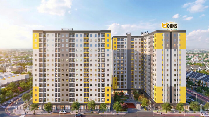 Phối cảnh dự án Dự án Nhà ở xã hội Bcons được triển khai trong khu đô thị phức hợp Bcons City Life 