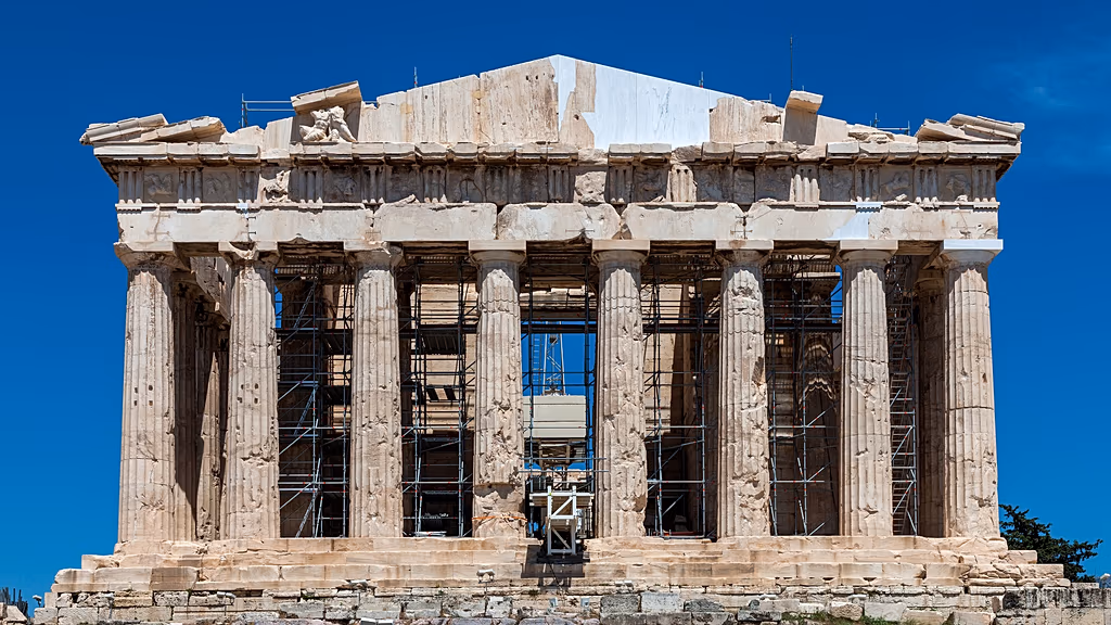 Đền Parthenon - Ảnh: Bộ Quốc phòng Hy Lạp