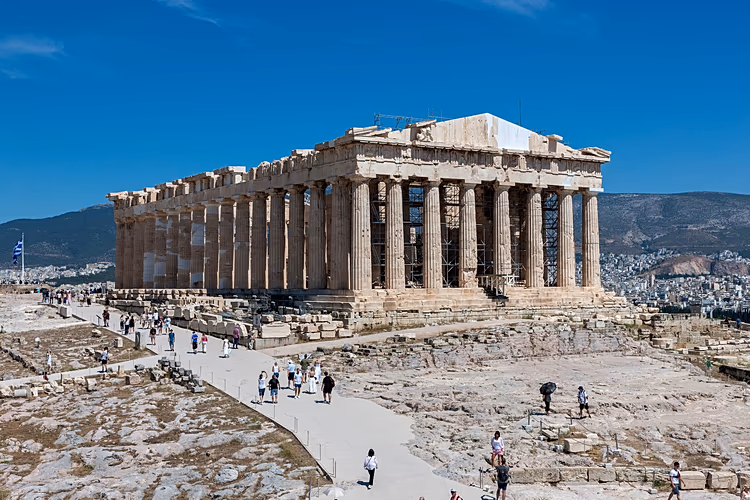 Đền Parthenon ở Athens. Ảnh: Bộ Quốc phòng Hy Lạp