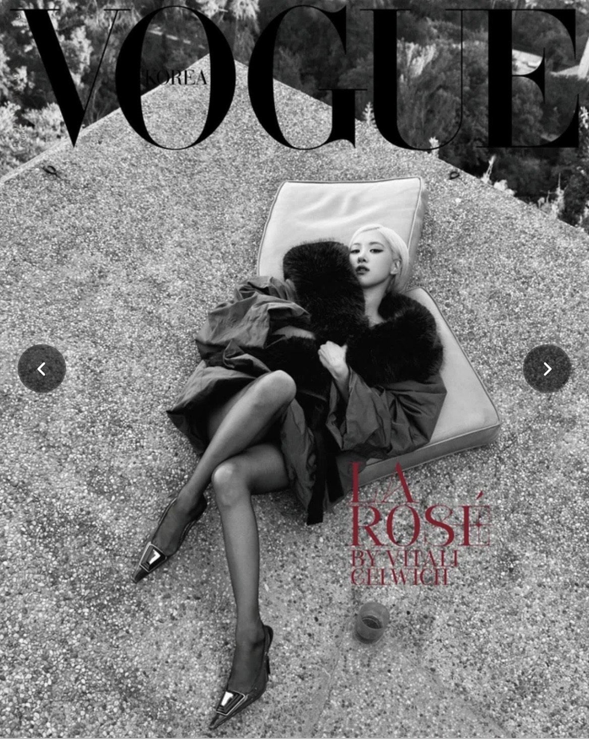 Vẻ đẹp của Rosé được nhận xét ngày càng thăng hạng - Ảnh: Vogue Korea