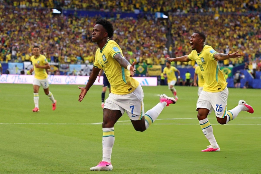 Vinicius mở tỷ số từ rất sớm cho Brazil - Ảnh: FIFA