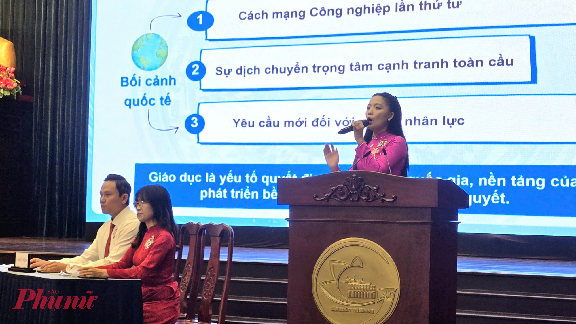 Các thí sinh tự tin thể hiện phần dự thi của mình - Ảnh: Trang Nguyễn 