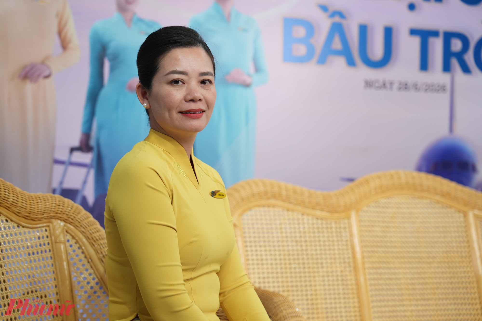 chị Phạm Minh Hiền – Phó đoàn trưởng, Tiếp viên trưởng Đoàn Tiếp viên Vietnam Airlines