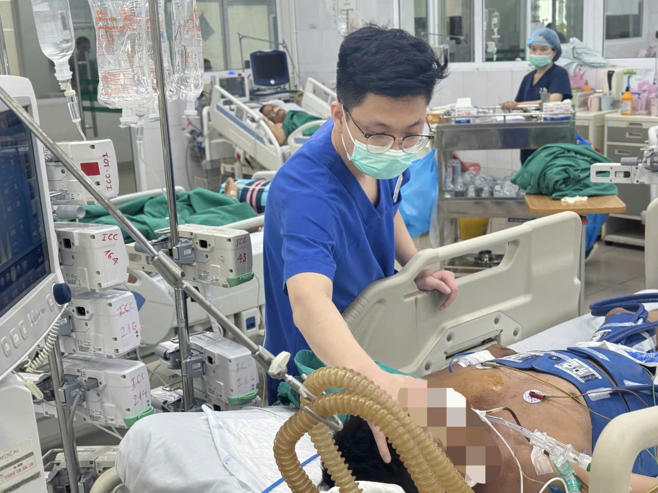 Bệnh nhân bị điện giật