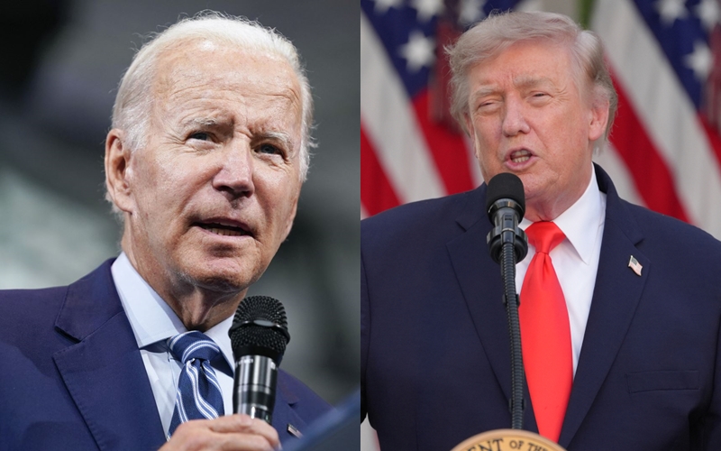 Ông Biden công kích phong cách lãnh đạo của ông Trump, cho rằng quá coi trọng cái tôi - Ảnh: Getty