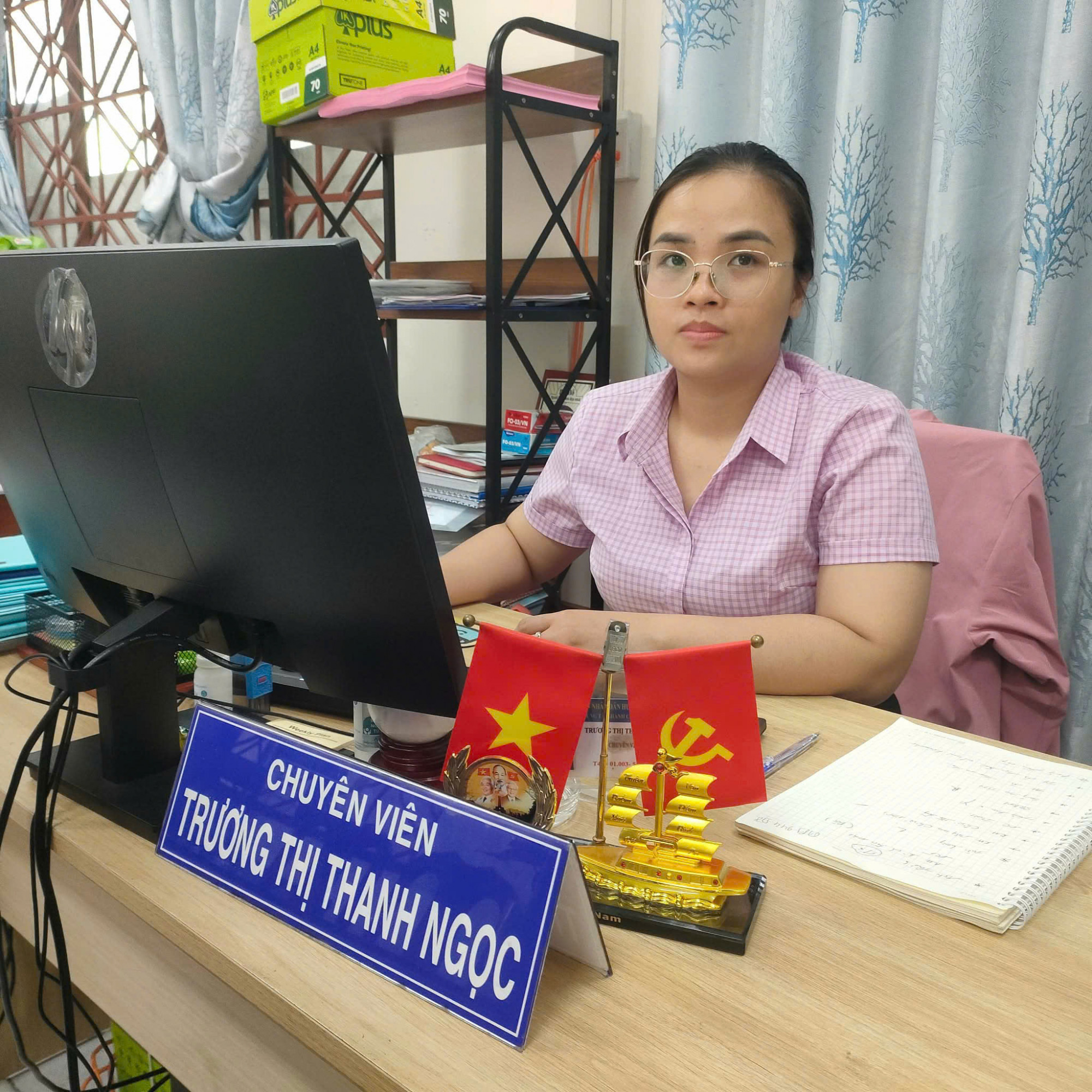 Chuyên viên Trương Thị Thanh Ngọc - Ảnh: Diệu Hiền
