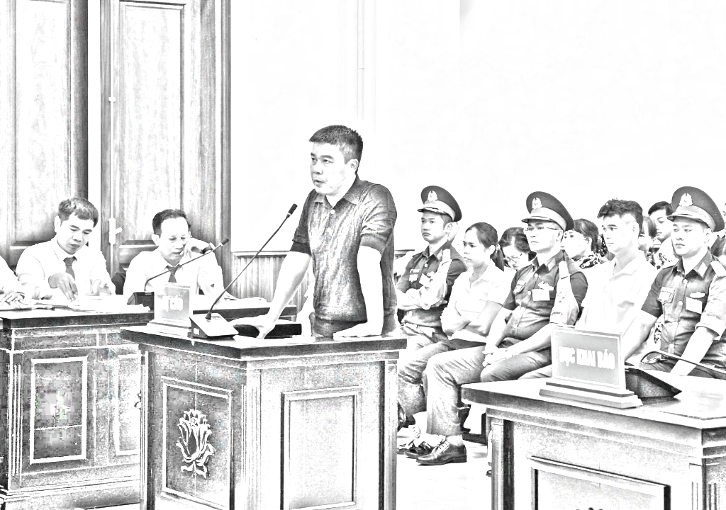Bị cáo Nguyễn Văn Hậu tại tòa - Ảnh: TH