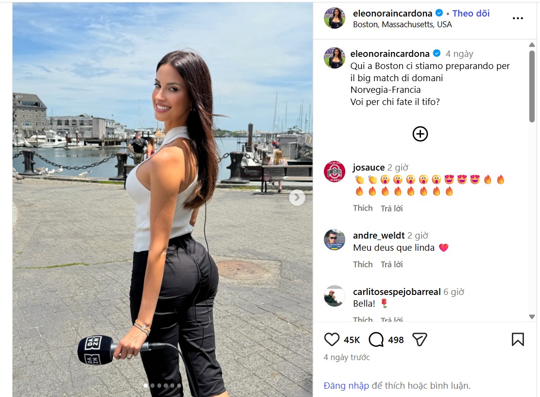 Eleonora Incardona quyến rũ và tươi sáng trong công việc - Ảnh: @eleonoraincardona/Instagram