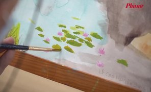 Lớp học vẽ tranh “độc lạ” tại bệnh viện An Bình