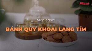 Giòn xinh bánh quy khoai lang tím