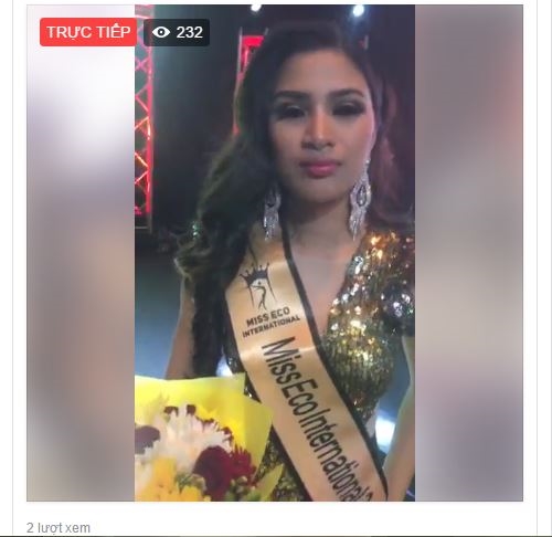 Nguyen Thi Thanh doat giai A hau 3 nhung Miss Eco van bi xem la 'ao lang'