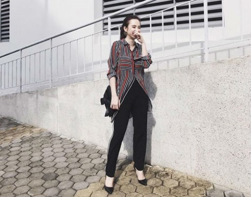 Những kiểu phối quần tây đẹp miễn chê cho nàng công sở