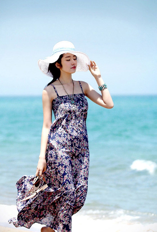 Đầm maxi đi biển – trang phục tỏa nắng Bống Maxishop