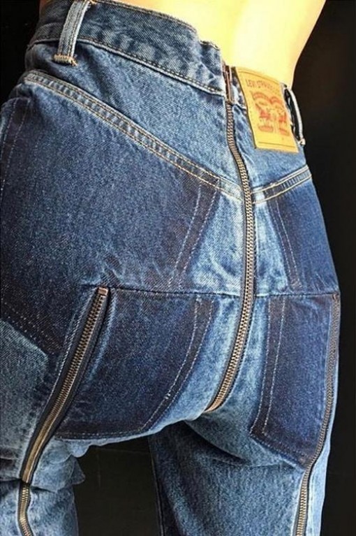 Mẫu quần jeans lạ mắt gây sốt