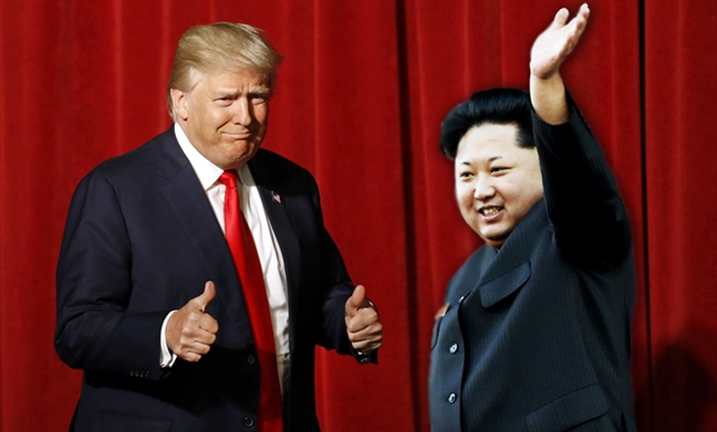 Tong thong Donald Trump muon gap Kim Jong Un