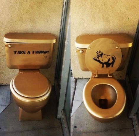 Toilet dát vàng cố ý khiêu khích Tổng thống Trump?