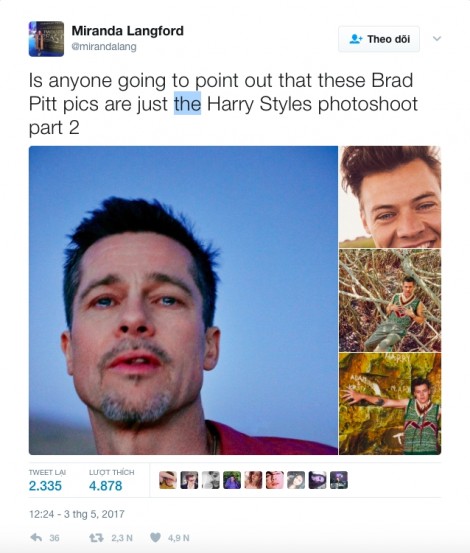 Không chỉ bị chỉ trích 'diễn sâu', Brad Pitt còn bị cho là 'nhái' Harry Styles