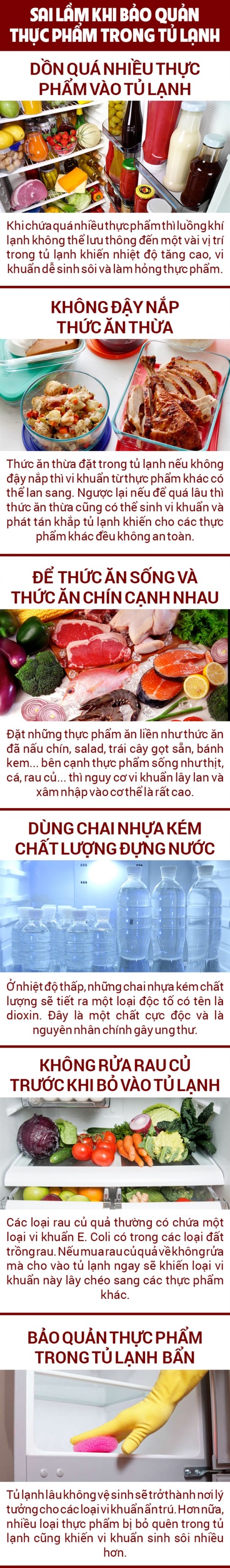 7 sai lầm chết người khi bảo quản thực phẩm thế này trong tủ lạnh