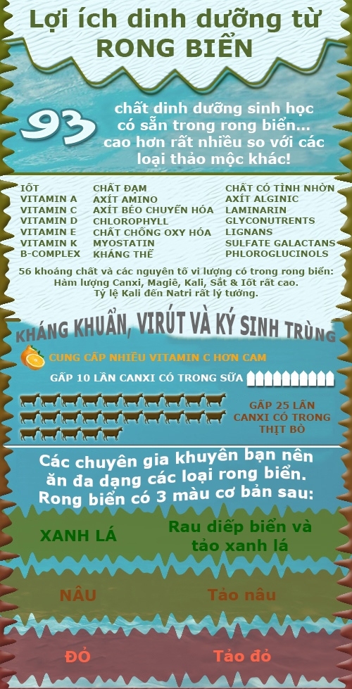 Chua 93 chat dinh duong, rong bien nhu thuoc truong sinh