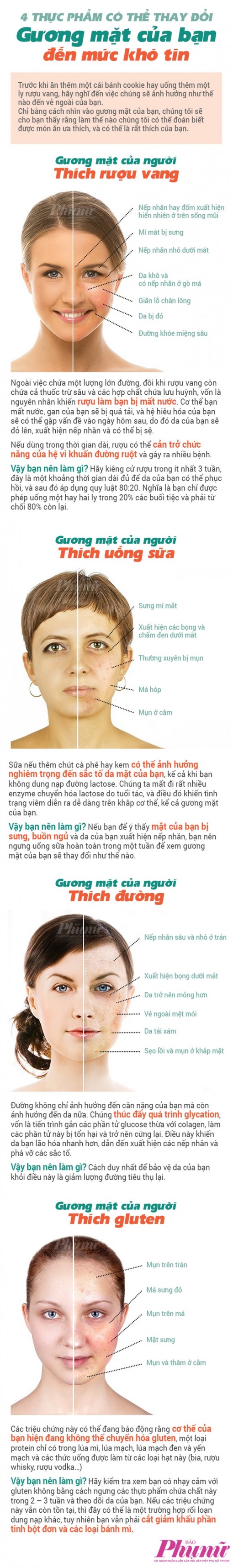 4 thực phẩm thay đổi gương mặt bạn đến mức khó tin