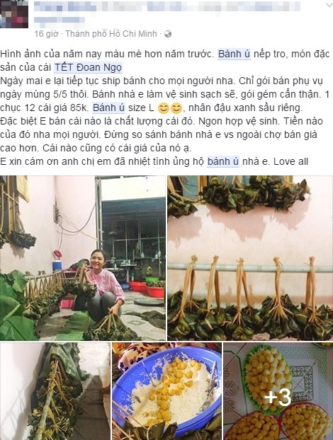 Lên chợ mạng tìm bánh ú nhân sầu riêng