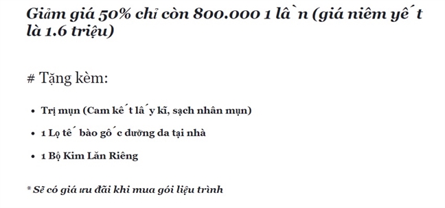 Nen hay khong chon goi lan kim gia re hap dan nhu loi quang cao?