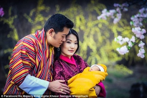 Dan mang thich thu voi Hoang tu be sieu dang yeu cua Bhutan