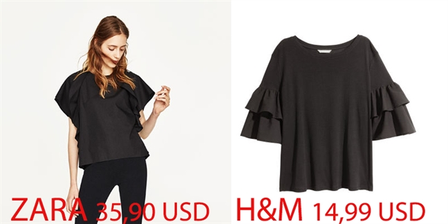 Thiet ke giong nhau, nang nen chon H&M hay Zara?