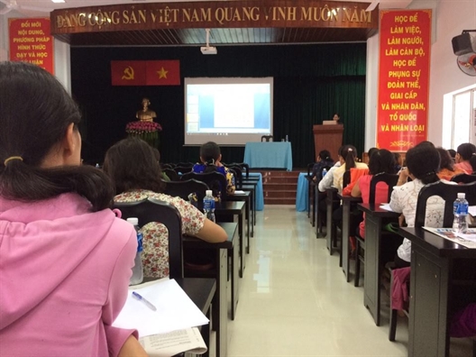 Huyen Hoc Mon: Tap huan nghiep vu cho 130 can bo Hoi