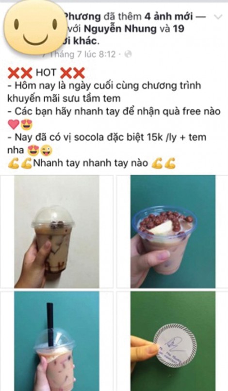 Trà sữa của bé Phương