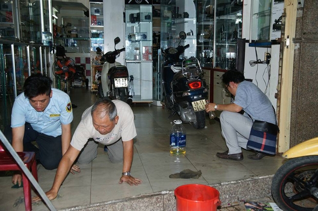 Quan tra sua cua Pham Huong bi tat son ngay ngay khai truong