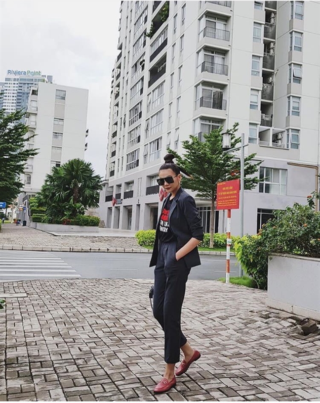 Street style Minh Hang, Bao Anh tre trung noi bat tuan qua