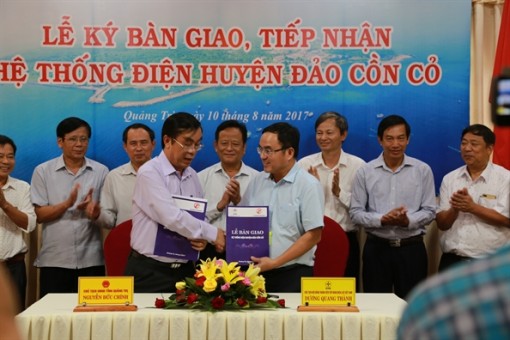 Huyện đảo Cồn Cỏ tiếp nhận hệ thống điện lưới quốc gia