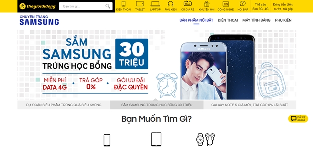 The Gioi Di Dong trao thuong Camry 1,1 ty dong cho khach mua Samsung