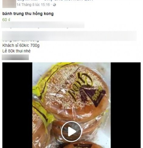 Thực hư bánh trung thu Hồng Kông giá 'bèo' tràn lan chợ mạng