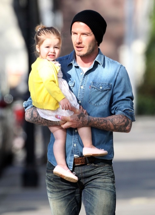 David Beckham - Danh thu trieu do bong dung tro nen nho be truoc con gai