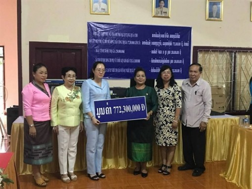 Hội LHPN TP.HCM khai giảng 3 lớp đào tạo giáo viên dạy nghề tại Viêng Chăn - Lào