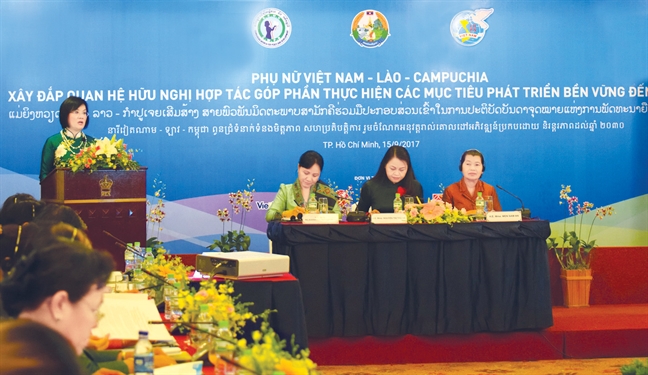 Phu nu Viet Nam, Lao, Campuchia chung tay nang vi the, quyen nang nu gioi