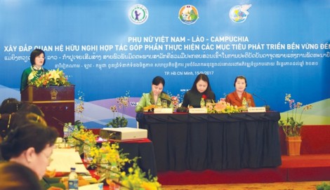 Phụ nữ Việt Nam, Lào, Campuchia chung tay nâng vị thế, quyền năng nữ giới