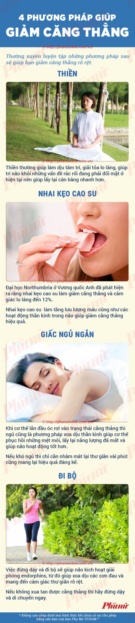 Phương pháp giảm căng thẳng rất dễ thực hiện