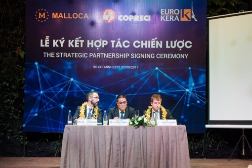 Malloca ký kết hợp tác với Copreci và Eurokera