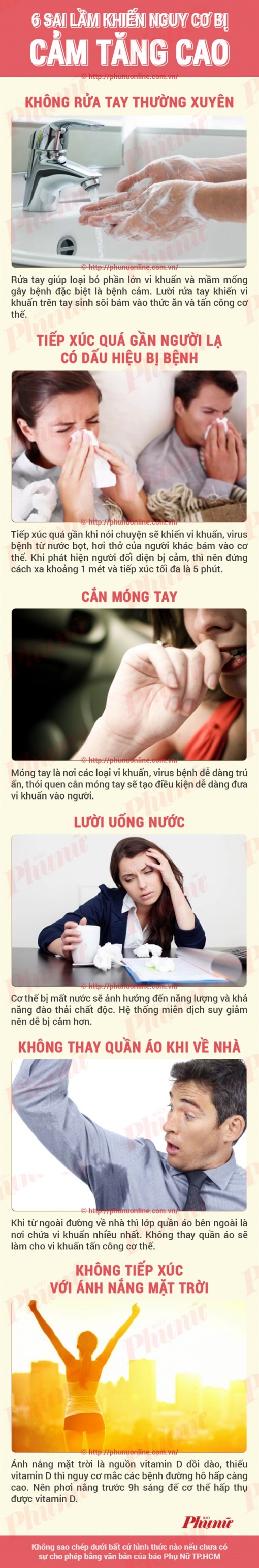 Những thói quen xấu khiến bạn rất hay bị cảm cúm